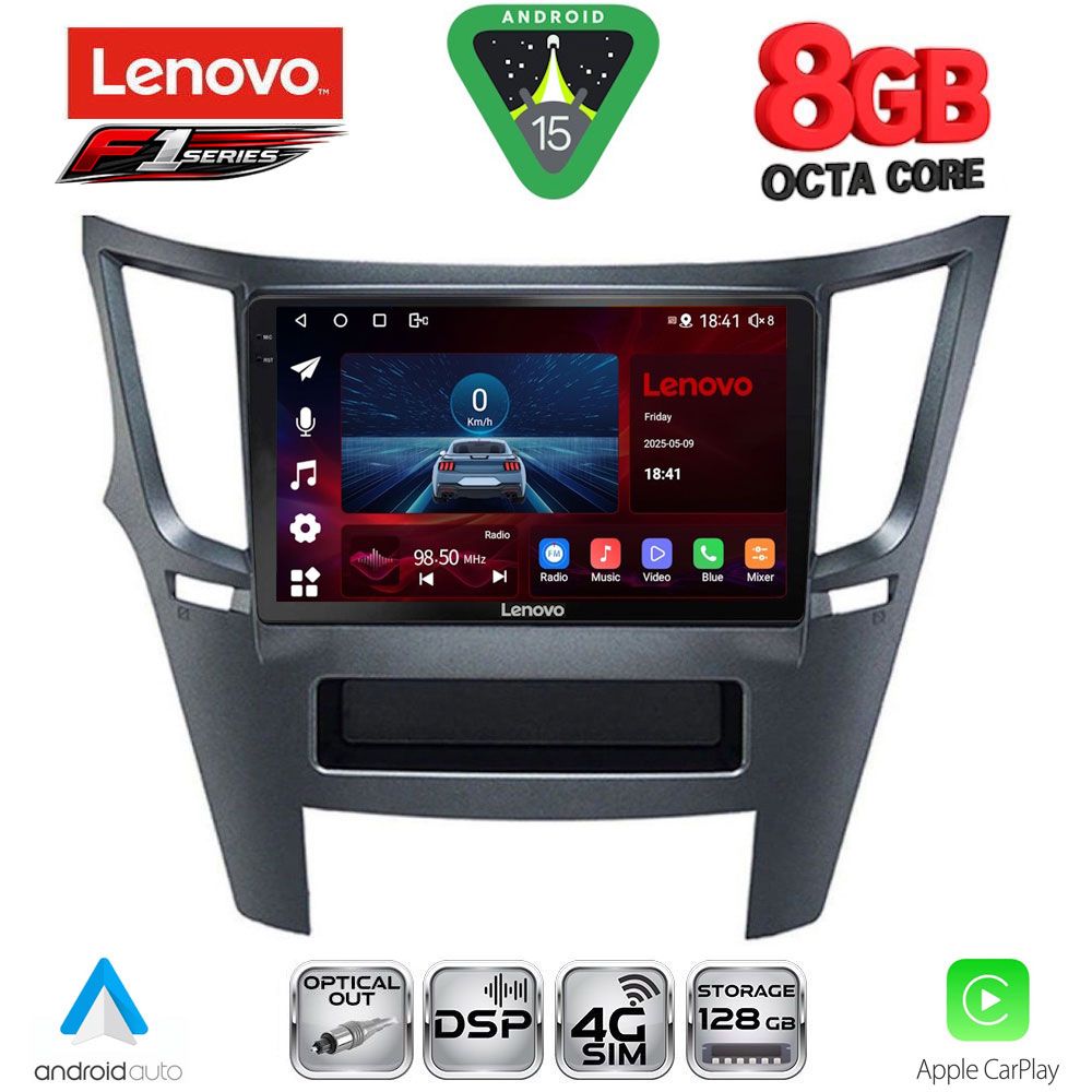 LENOVO SSR 10667_CPA (9inc) MULTIMEDIA TABLET for SUBARU LEGACY – OUTBACK mod. 2009-2014