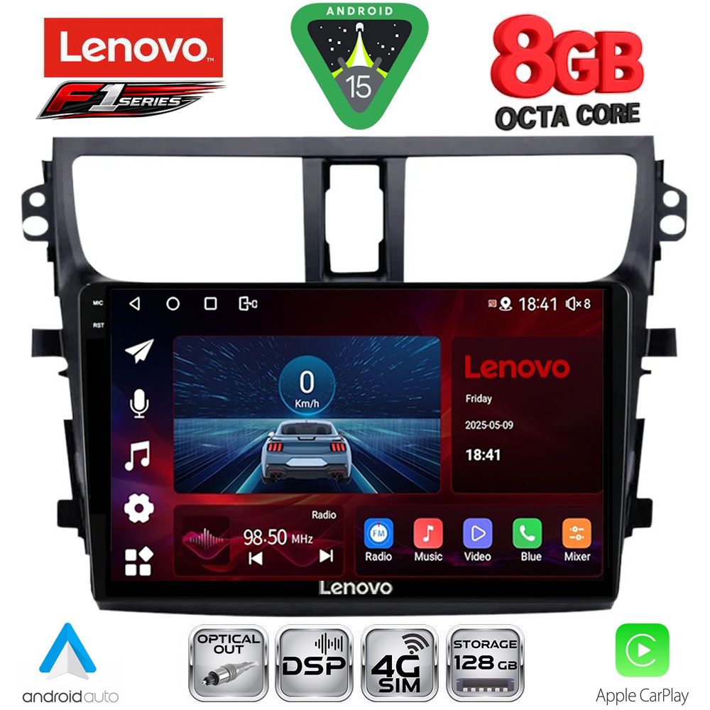 LENOVO SSR 10674_CPA (9inc) MULTIMEDIA TABLET for SUZUKI CELERIO mod. 2015-2021