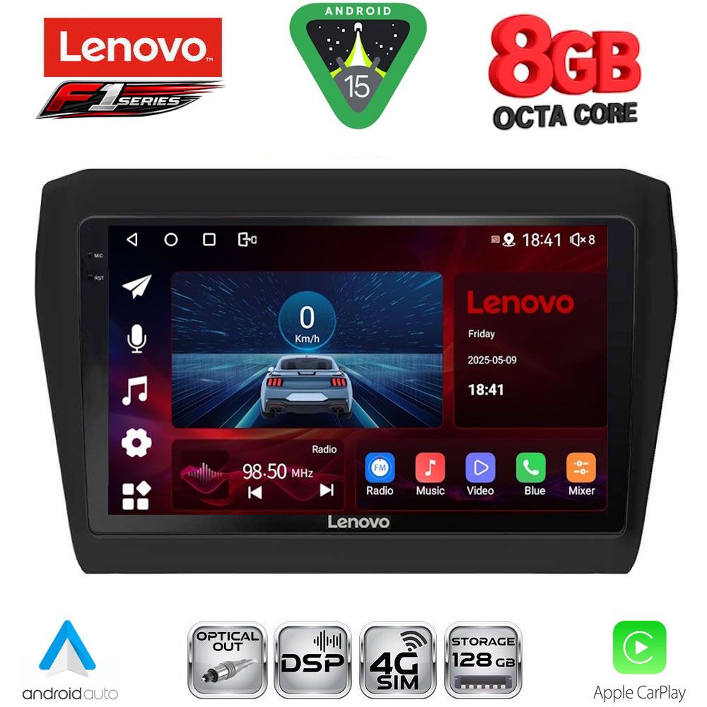 LENOVO SSR 10686_CPA (9inc) MULTIMEDIA TABLET for SUZUKI SWIFT mod. 2017-2026