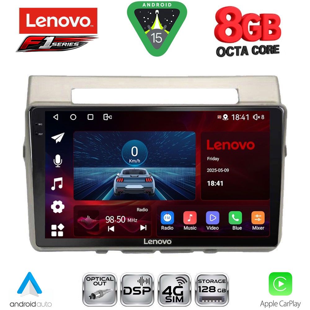 LENOVO SSR 10711B_CPA (9inc) MULTIMEDIA TABLET for TOYOTA COROLLA VERSO mod. 2004-2009
