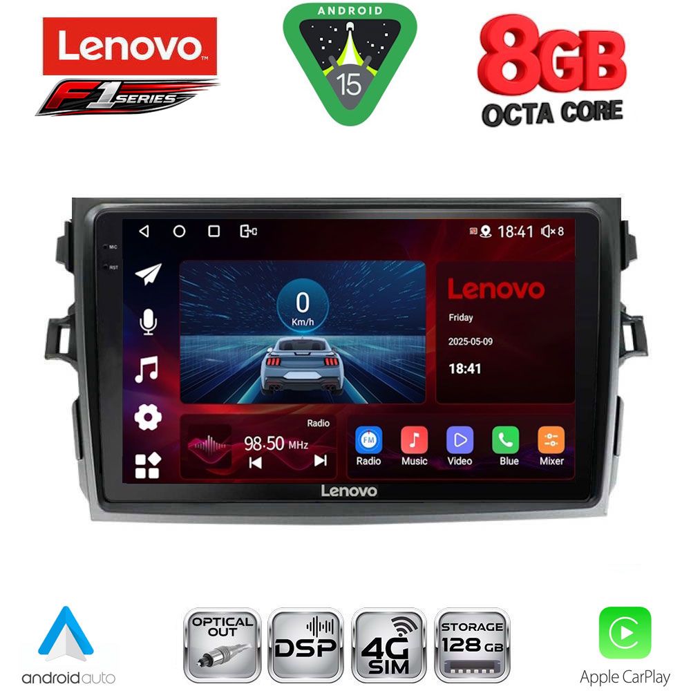LENOVO SSR 10713_CPA (9inc) MULTIMEDIA TABLET for TOYOTA COROLLA 4D mod. 2006-2012