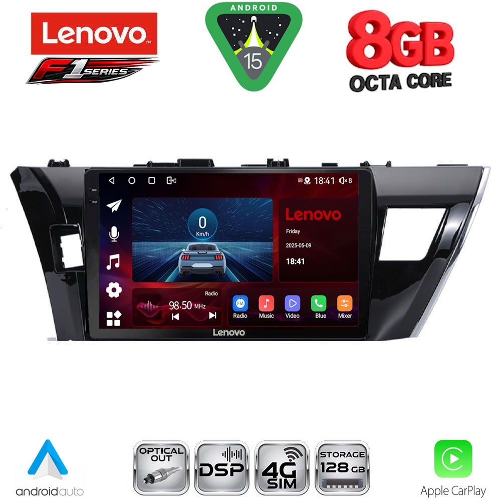 LENOVO SSR 10714SM_CPA (10inc) MULTIMEDIA TABLET for TOYOTA COROLLA mod. 2013-2016