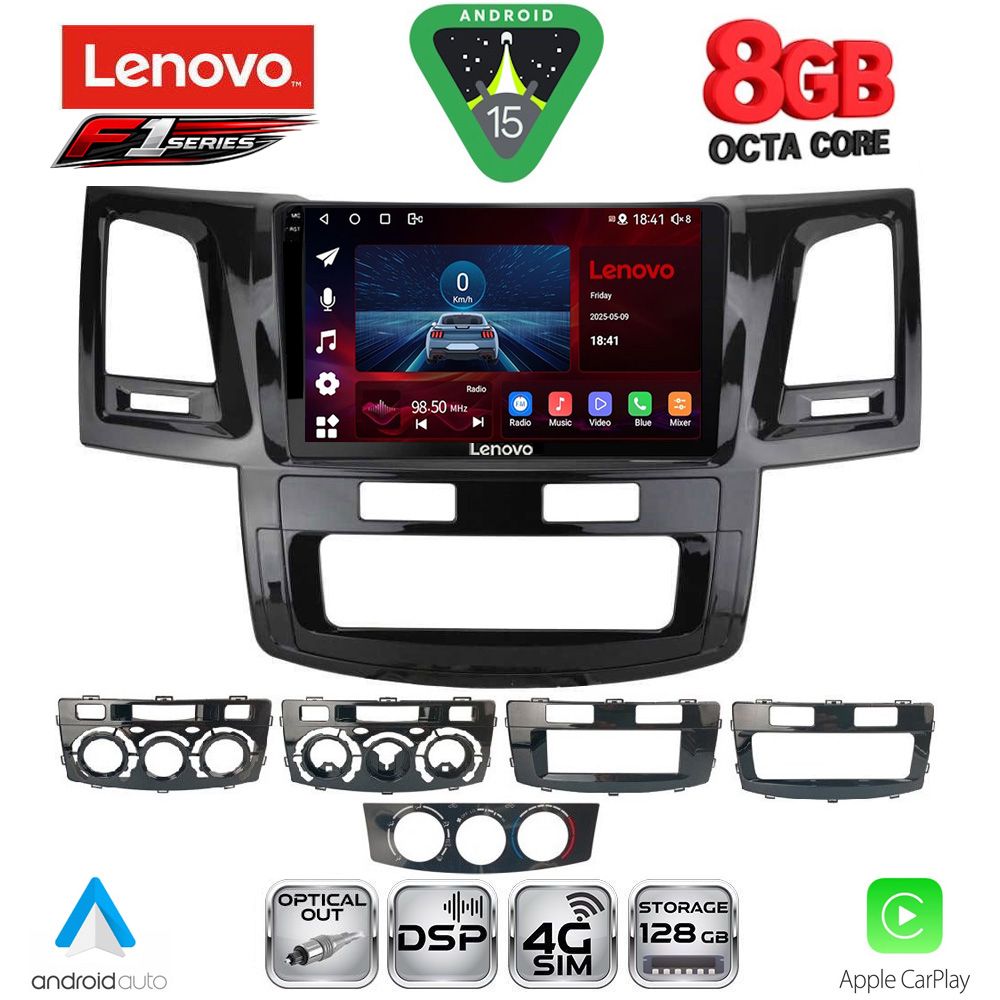 LENOVO SSR 10720_CPA (9inc) MULTIMEDIA TABLET for TOYOTA HILUX mod. 2005-2016