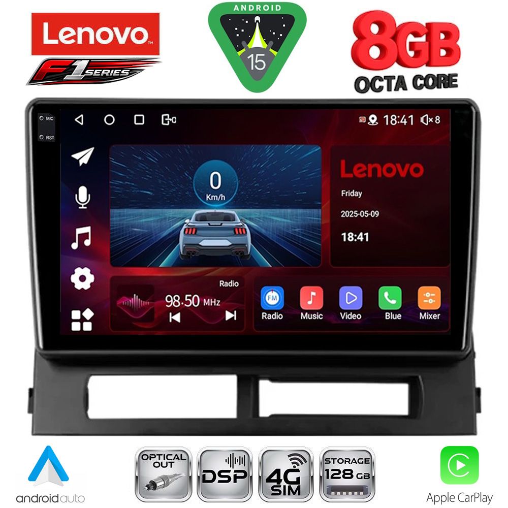 LENOVO SSR 10728DASH_CPA (9inc) MULTIMEDIA TABLET for TOYOTA PRIUS mod. 2003-2009 (Supports Original Clima-HYBRID)