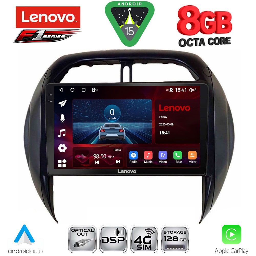LENOVO SSR 10730_CPA CLIMA (9inc) MULTIMEDIA TABLET for TOYOTA RAV 4 mod. 2000-2006