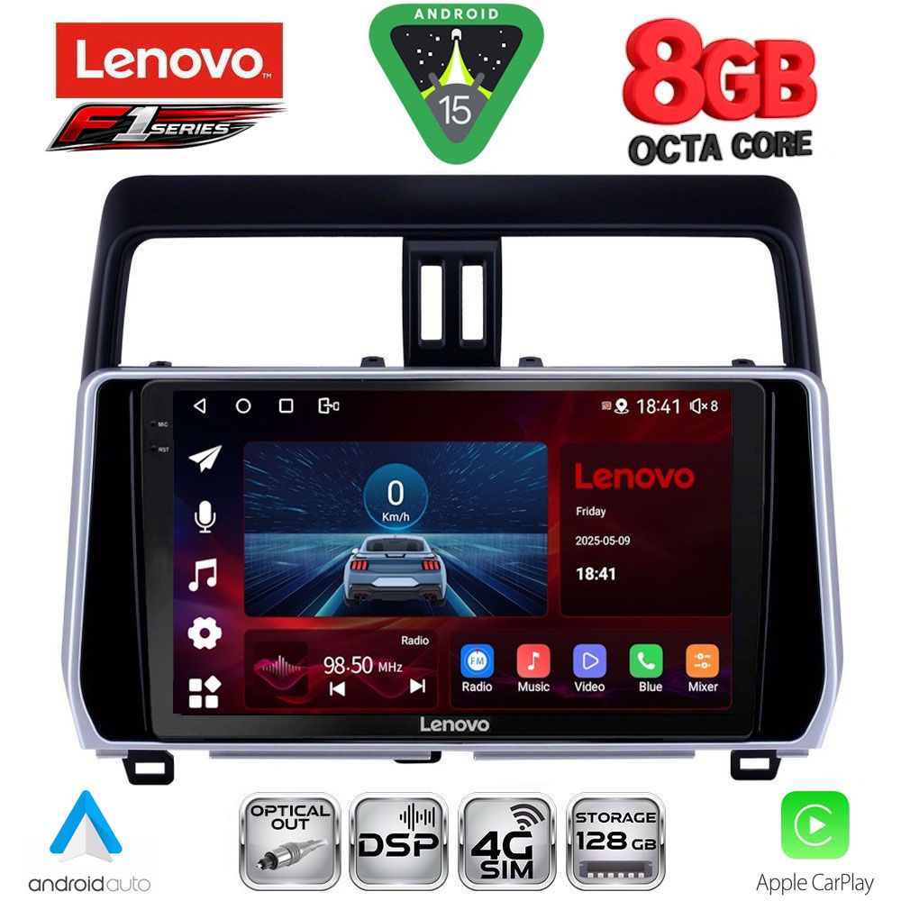 LENOVO SSR 10739_CPA (10inc) MULTIMEDIA TABLET for TOYOTA LAND CRUISER - PRADO mod. 2019-2023