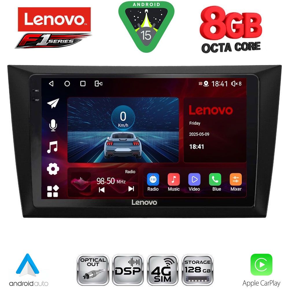 LENOVO SSR 10746_CPA (9inc) MULTIMEDIA TABLET for GOLF 6 mod. 2009-2012