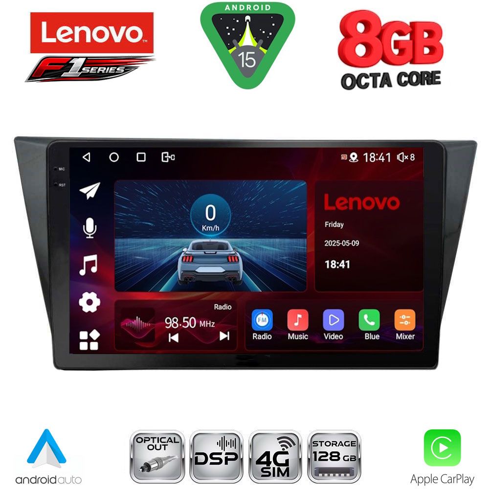LENOVO SSR 10761_CPA (10inc) MULTIMEDIA TABLET for VW TIGUAN mod. 2016-2024