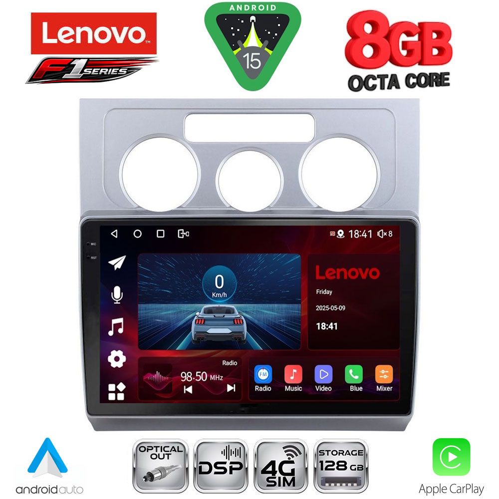 LENOVO SSR 10767_CPA A/C (10inc) MULTIMEDIA TABLET for VW TOURAN mod. 2003-2010