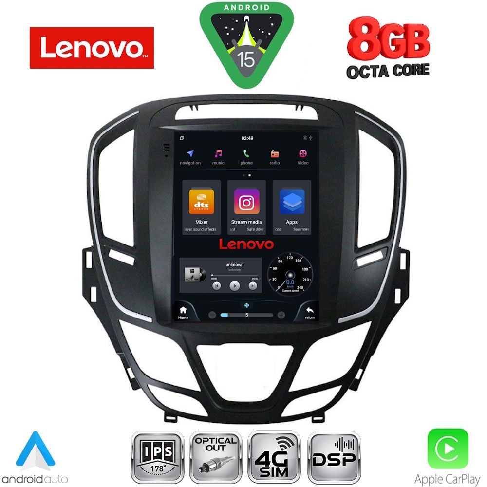 LENOVO SSW 10915_CPA TESLA STYLE for OPEL INSIGNIA II mod. 2014-2017