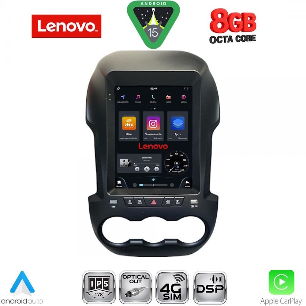 LENOVO SSW 10971_CPA TESLA STYLE for FORD RANGER mod. 2011-2015
