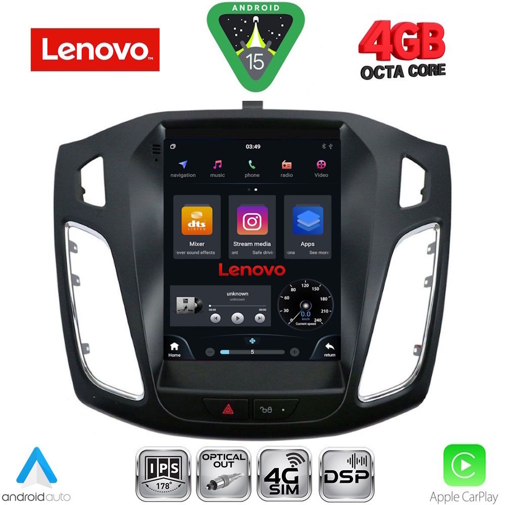 LENOVO SSX 9855_CPA TESLA STYLE for FORD FOCUS mod. 2011-2017