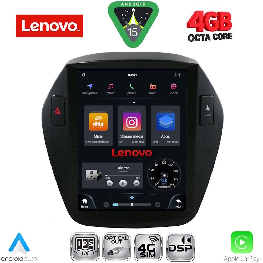 LENOVO SSX 9896_CPA TESLA STYLE for HYUNDAI IX35 mod. 2010-2015