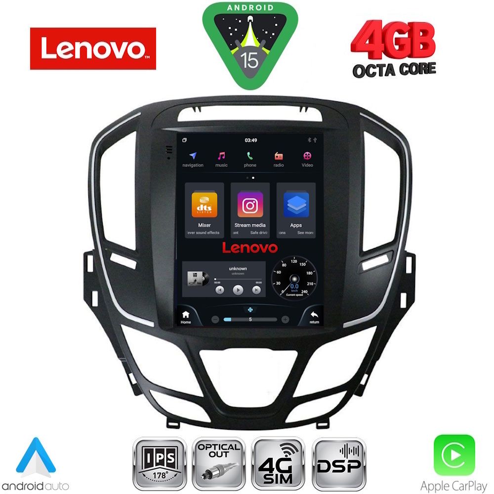 LENOVO SSX 9915_CPA TESLA STYLE for OPEL INSIGNIA II mod. 2014-2017