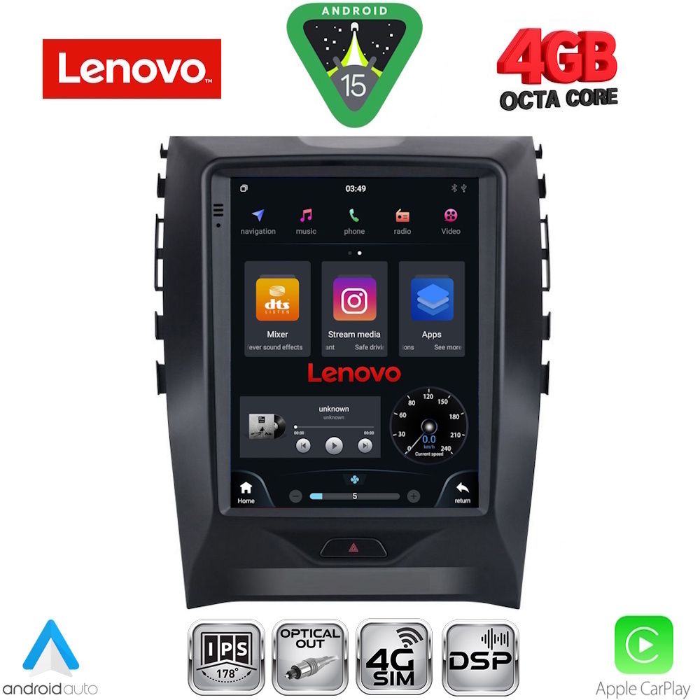 LENOVO SSX 9951_CPA TESLA STYLE for FORD EDGE mod. 2015-2023