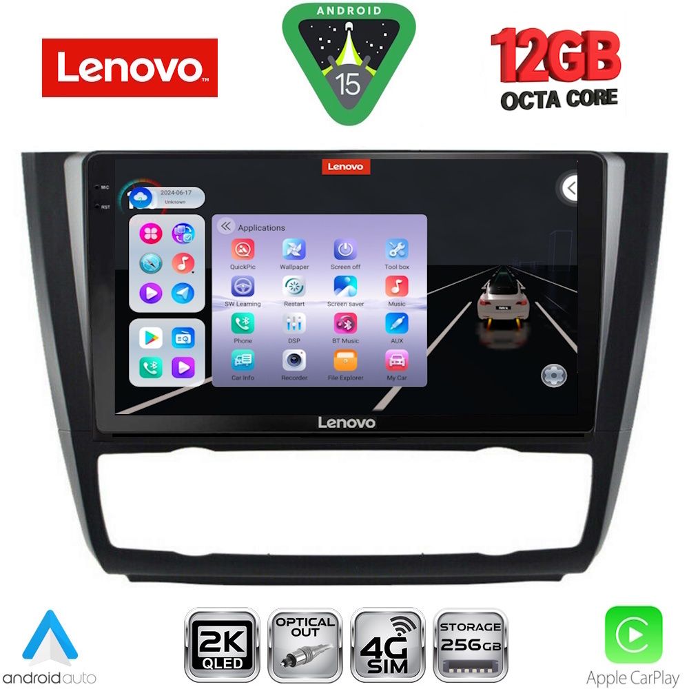 LENOVO SSZ 12040_CPA CLIMA (9inc) MULTIMEDIA TABLET for BMW S.1 E81-82-87-88 mod. 2004-2013