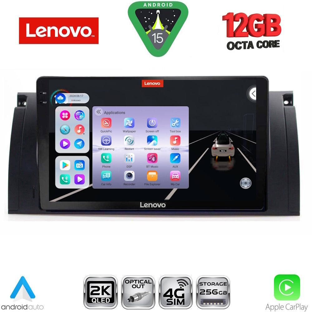 LENOVO SSZ 12045_CPA (9inc) MULTIMEDIA TABLET for BMW Series 5 (E39) mod. 1997-2005 | X5 (E53) mod. 1999-2006