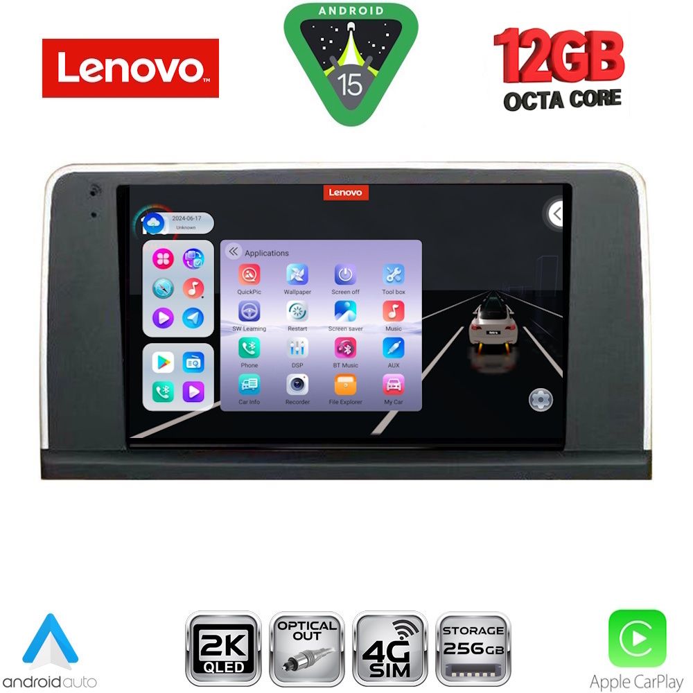 LENOVO SSZ 12060_CPA (9inc) (CCC) MULTIMEDIA TABLET for BMW X5 (E70) – X6 (E71) mod. 2006-2009