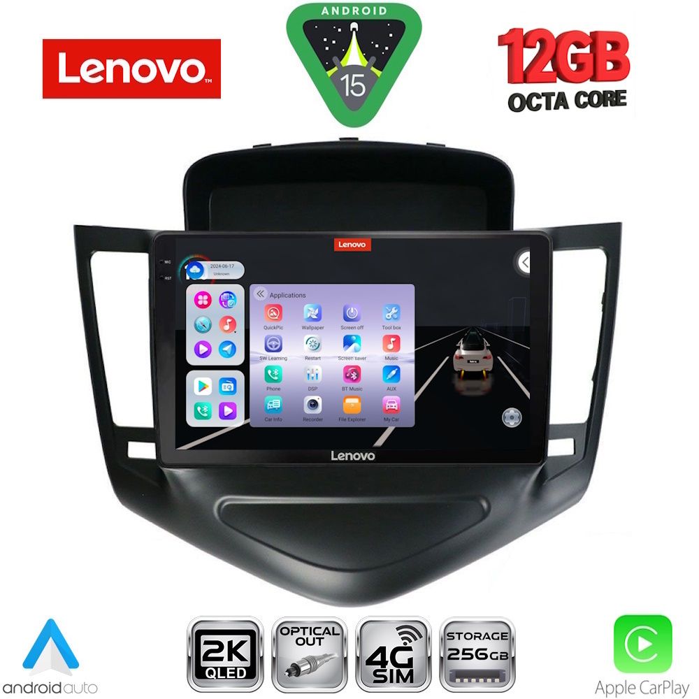 LENOVO SSZ 12076_CPA (9inc) MULTIMEDIA TABLET for CHEVROLET CRUZE mod. 2008-2012