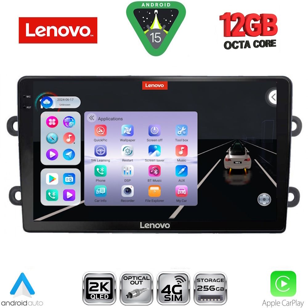 LENOVO SSZ 12102_CPA (9inc) MULTIMEDIA TABLET for DACIA DUSTER mod. 2012-2019