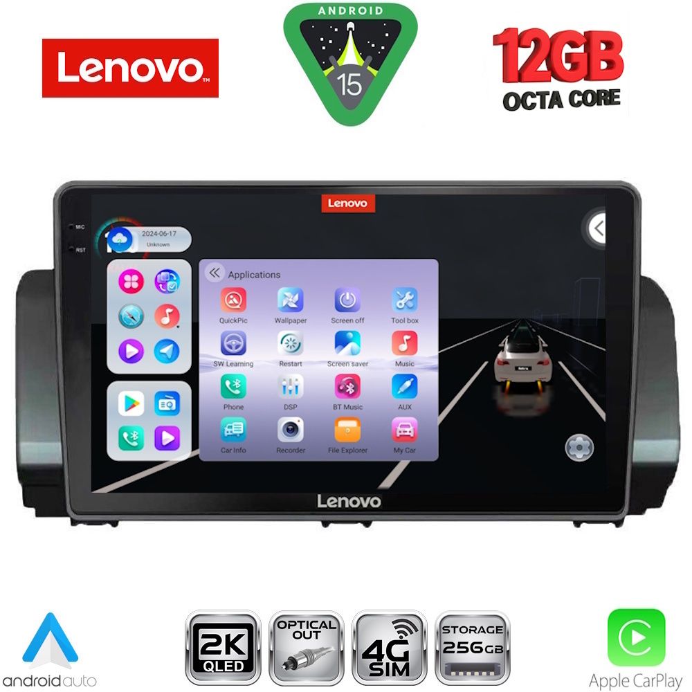 LENOVO SSZ 12109_CPA (9inc) MULTIMEDIA TABLET for DACIA LOGAN - SANDERO - JOGGER mod. 2020-2026
