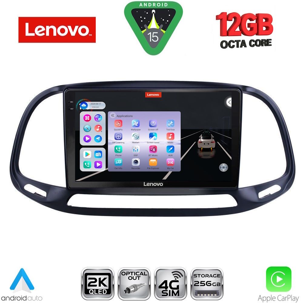 LENOVO SSZ 12138_CPA (9inc) MULTIMEDIA TABLET for FIAT DOBLO – OPEL COMBO mod. 2015-2018