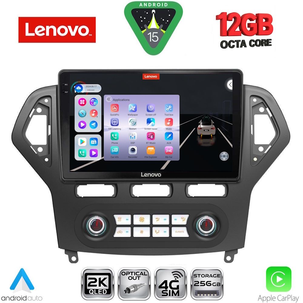 LENOVO SSZ 12162_CPA CLIMA (10inc) MULTIMEDIA TABLET for FORD MONDEO mod. 2007-2011