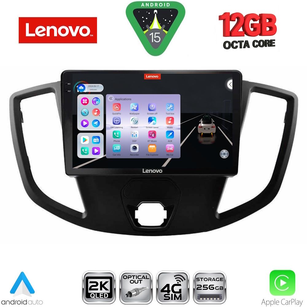 LENOVO SSZ 12179_CPA (9inc) MULTIMEDIA TABLET for FORD TRANSIT mod. 2014-2020