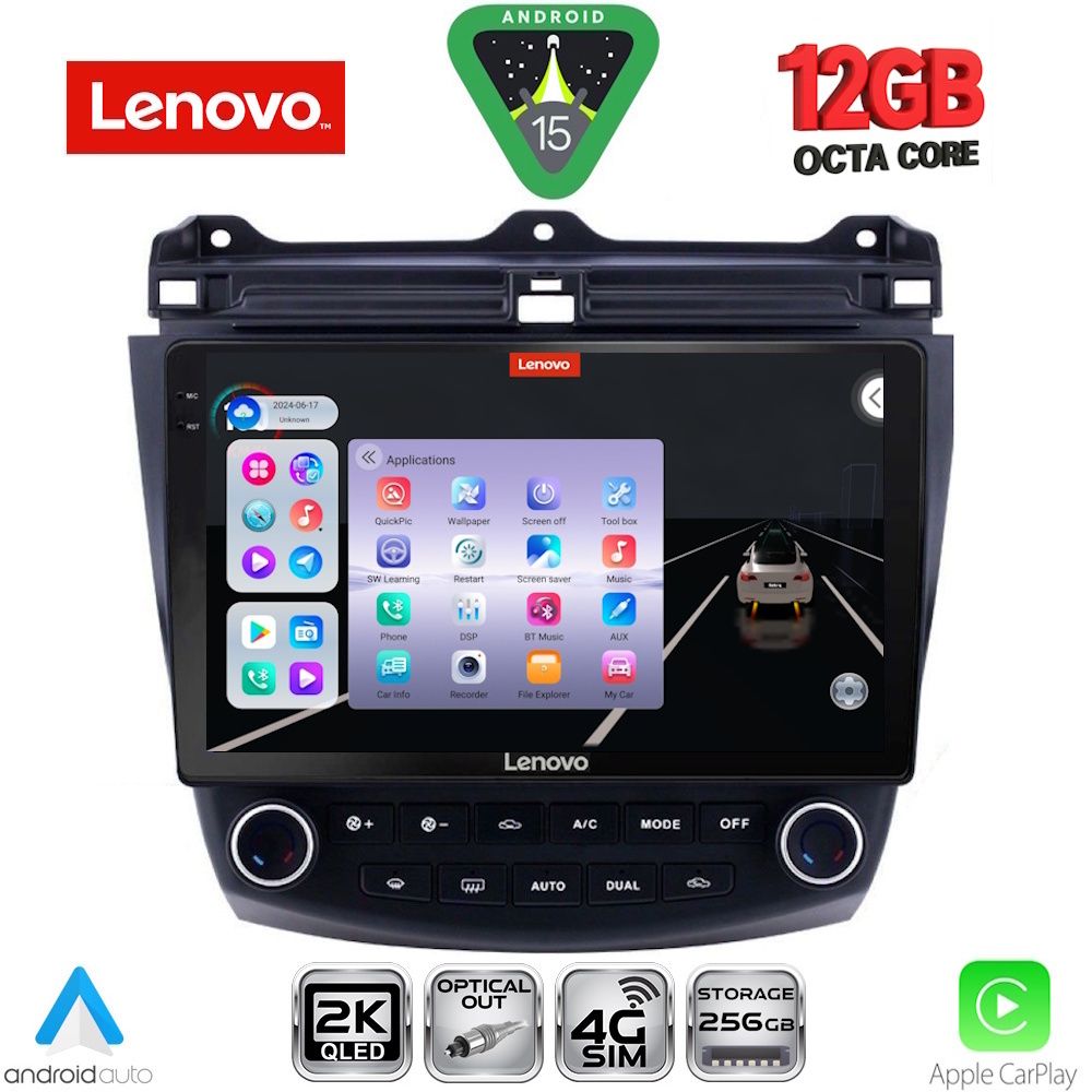 LENOVO SSZ 12182_CPA (10inc) MULTIMEDIA TABLET for HONDA ACCORD mod. 2003-2007