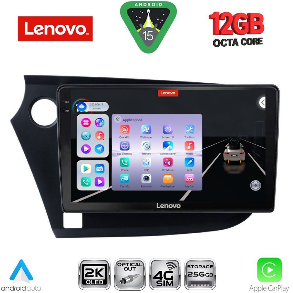 LENOVO SSZ 12205_CPA (9inc) MULTIMEDIA TABLET for HONDA INSIGHT mod. 2009-2014