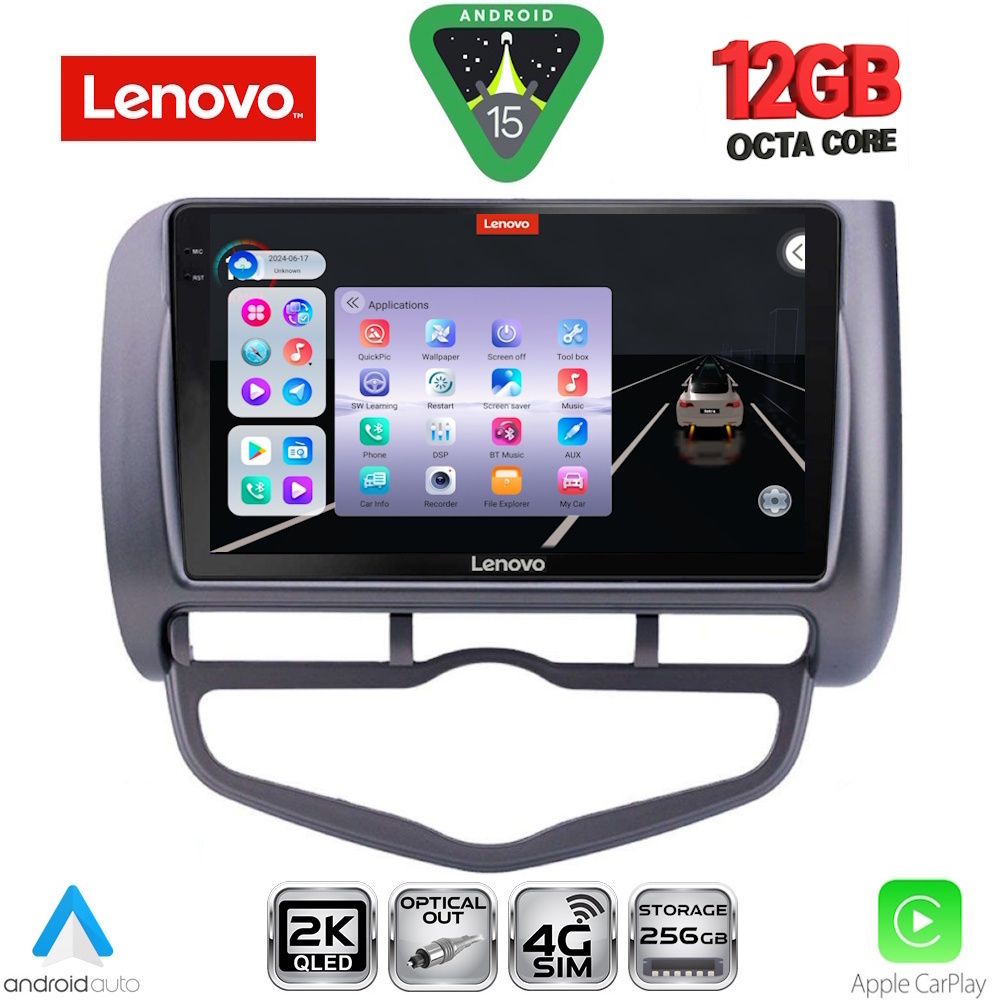LENOVO SSZ 12210_CPA CLIMA (9inc) MULTIMEDIA TABLET for HONDA JAZZ mod. 2002-2008