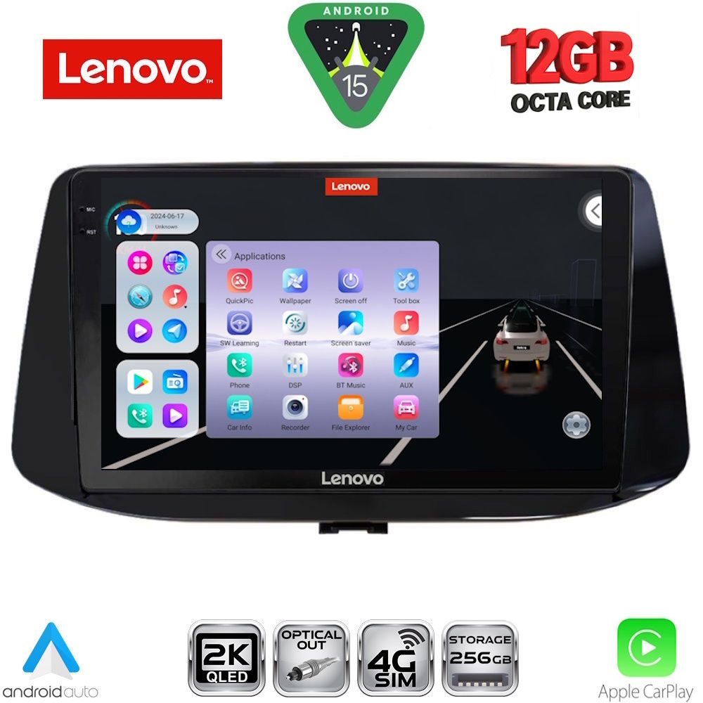 LENOVO SSZ 12233_CPA (9inc) MULTIMEDIA TABLET for HYUNDAI i30 mod. 2018-2025