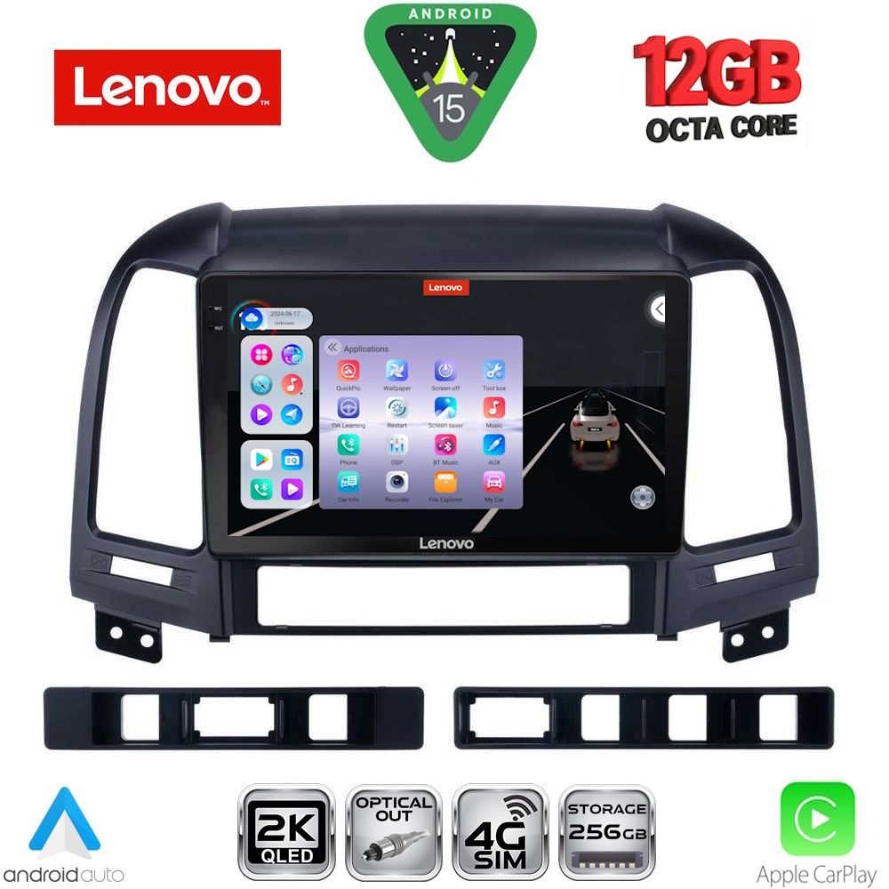 LENOVO SSZ 12239_CPA (9inc) MULTIMEDIA TABLET for HYUNDAI SANTA FE mod. 2005-2013