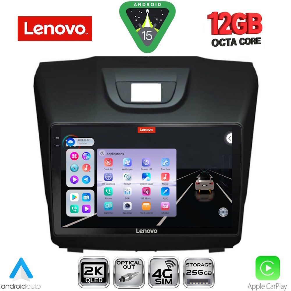 LENOVO SSZ 12255_CPA (9inc) MULTIMEDIA TABLET for ISUZU DMAX mod. 2012-2020