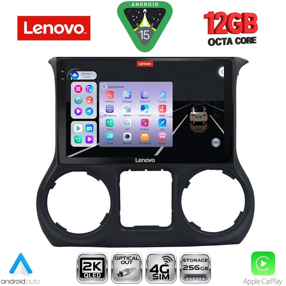 LENOVO SSZ 12295_CPA (10inc) MULTIMEDIA TABLET for JEEP WRANGLER mod. 2011-2014