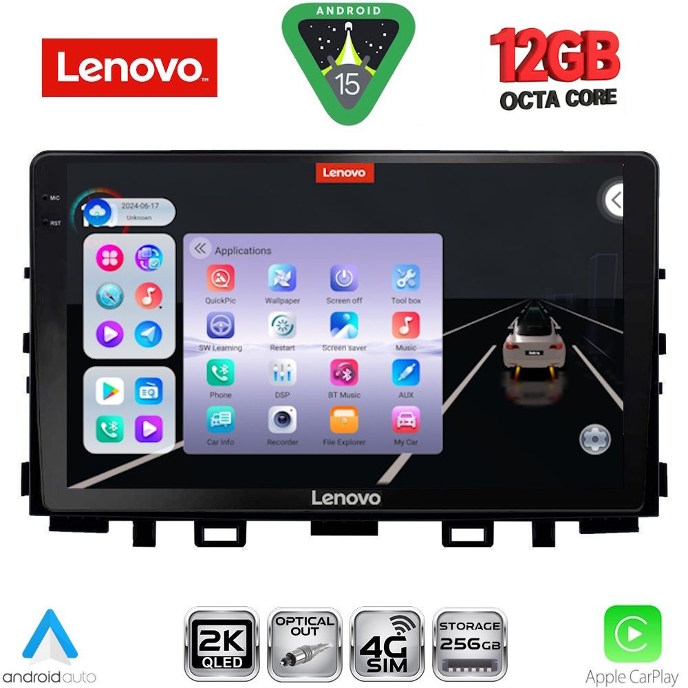 LENOVO SSZ 12316_CPA (9inc) MULTIMEDIA TABLET for KIA RIO mod. 2018-2026 – STONIC mod. 2017-2026