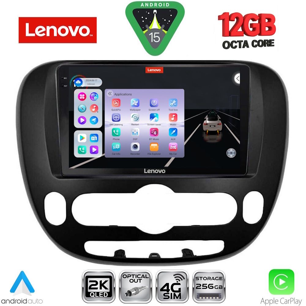 LENOVO SSZ 12321_CPA (9inc) MULTIMEDIA TABLET for KIA SOUL mod. 2014-2025