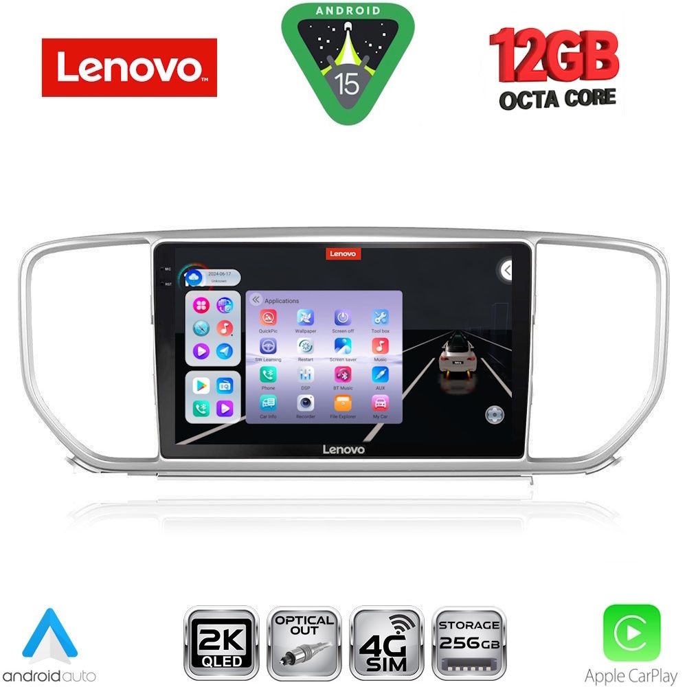 LENOVO SSZ 12327_CPA (9inc) MULTIMEDIA TABLET for KIA SPORTAGE mod. 2018-2021