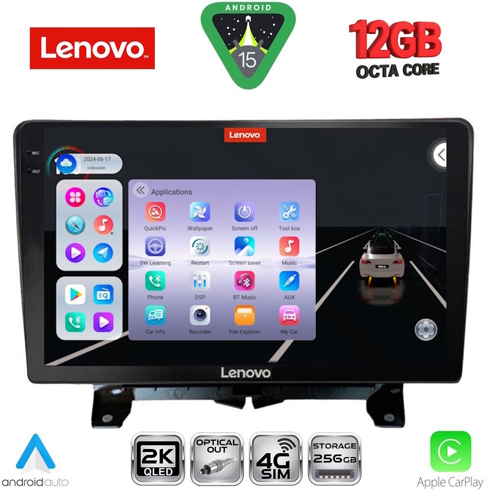LENOVO SSZ 12332_CPA (9inc) MULTIMEDIA TABLET for LAND ROVER DISCOVERY 3 - RANGE ROVER SPORT mod. 2004-2009