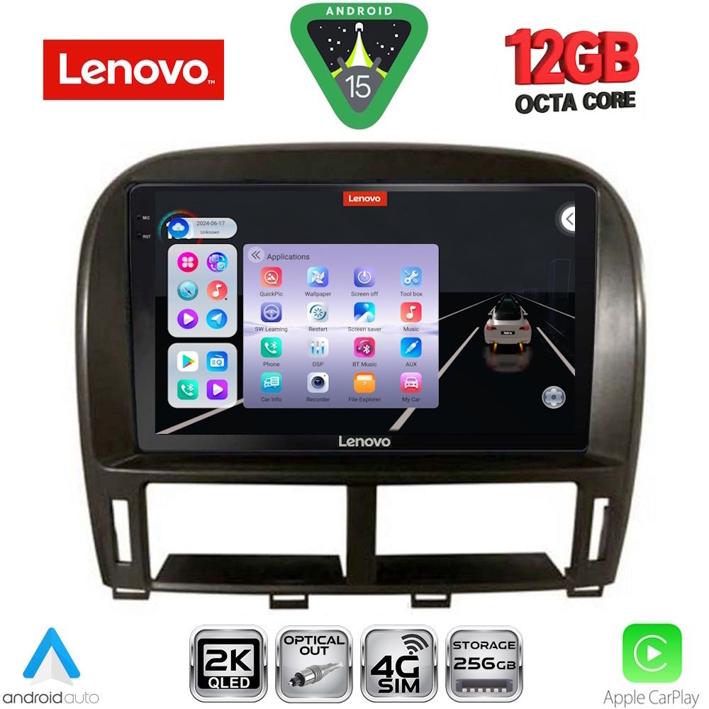 LENOVO SSZ 12343_CPA (9inc) MULTIMEDIA TABLET for LEXUS LS 430 – XF 430 mod. 2000-2006