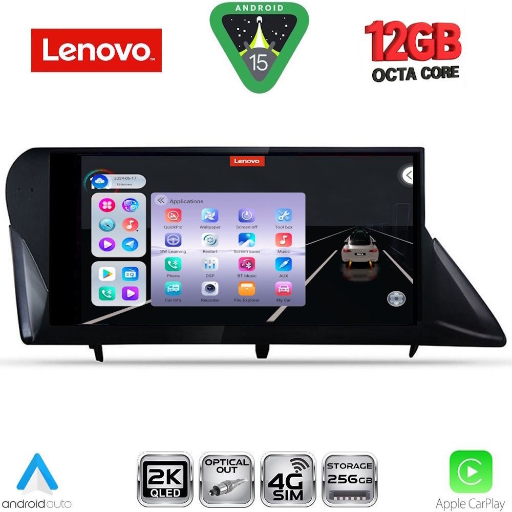 LENOVO SSZ 12346_CPA (9inc) MULTIMEDIA TABLET for LEXUS RX mod. 2009-2014