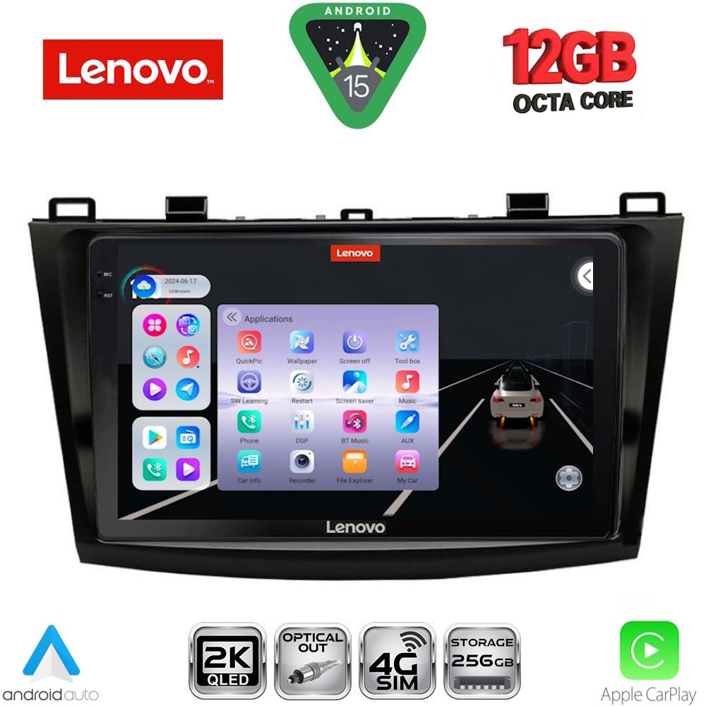 LENOVO SSZ 12366_CPA (9inc) MULTIMEDIA TABLET for MAZDA 3 mod. 2009-2014