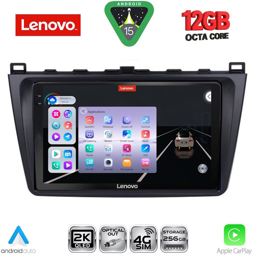 LENOVO SSZ 12377_CPA (9inc) MULTIMEDIA TABLET for MAZDA 6 mod. 2008-2012
