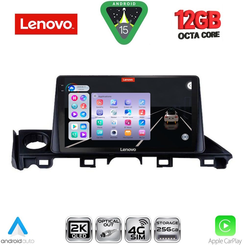 LENOVO SSZ 12379_CPA (9inc) MULTIMEDIA TABLET for MAZDA 6 mod. 2017-2020