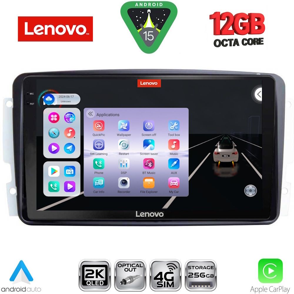 LENOVO SSZ 12401_CPA (9inc) MULTIMEDIA TABLET for MERCEDES CLK (W209) mod. 2000-2004