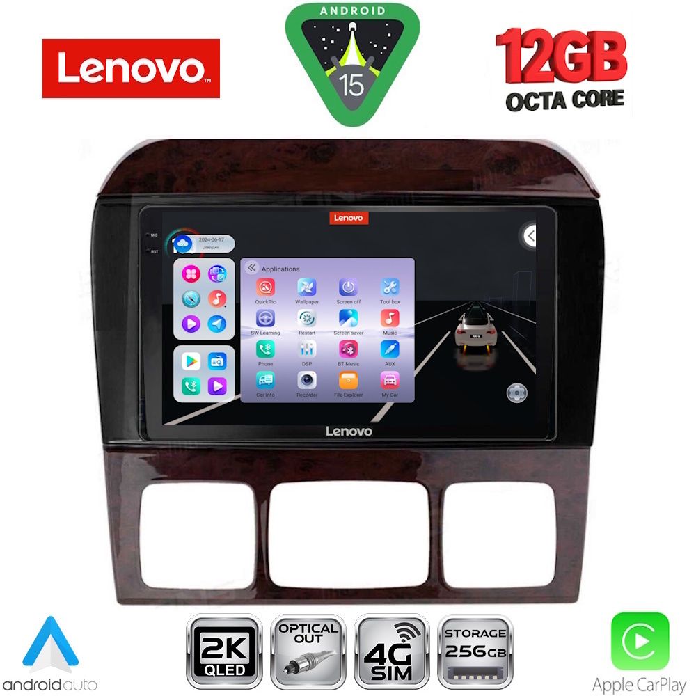 LENOVO SSZ 12426_CPA (9inc) MULTIMEDIA TABLET for MERCEDES S W220 mod. 1998-2005