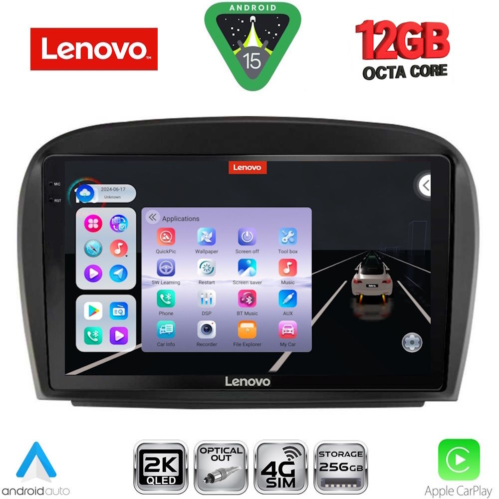 LENOVO SSZ 12427_CPA (9inc) MULTIMEDIA TABLET for MERCEDES SL (R230) FACELIFT mod. 2006-2012