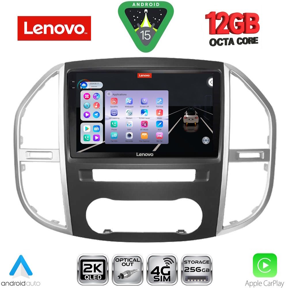 LENOVO SSZ 12429_CPA (10inc) MULTIMEDIA TABLET for MERCEDES VITO – VIANO (W447) mod. 2015-2024