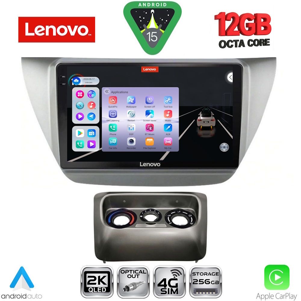 LENOVO SSZ 12433_CPA (9inc) MULTIMEDIA TABLET for MITSUBISHI LANCER mod. 2000-2007