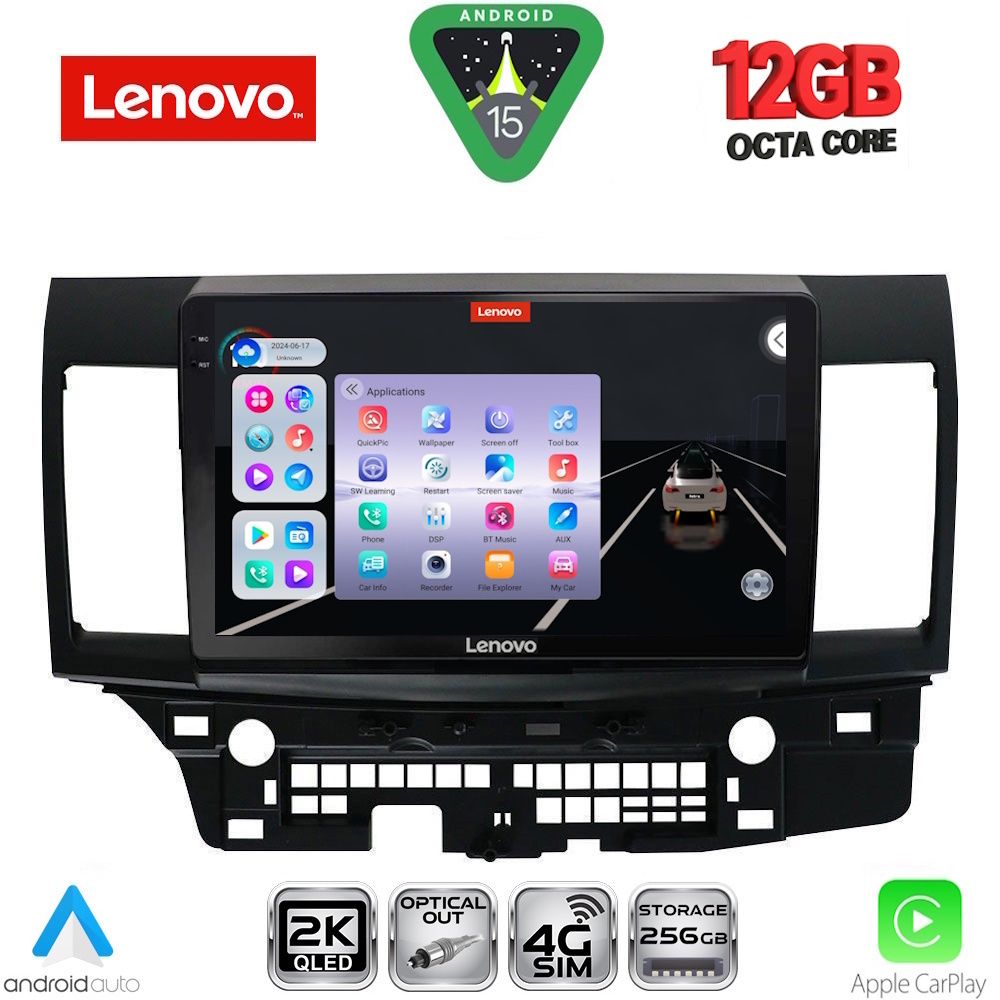LENOVO SSZ 12434_CPA (10inc) MULTIMEDIA TABLET for MITSUBISHI LANCER mod. 2008-2017